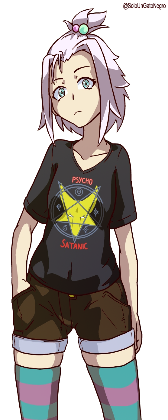 roxie and baphomet (pokemon and 1 more) drawn by soloungatonegro