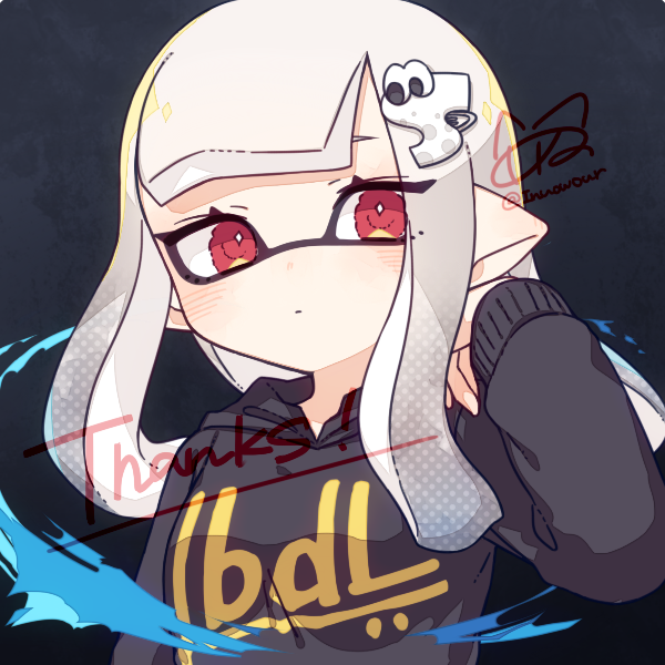 inkling player character and inkling girl (splatoon) drawn by inuowour