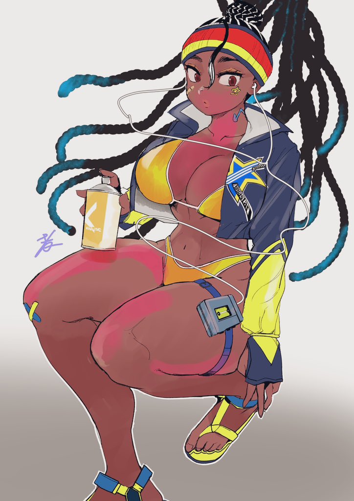 kimberly jackson (street fighter and 1 more) drawn by hiroshi_mono