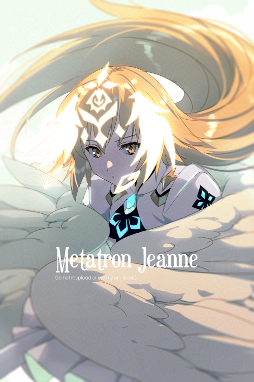 jeanne d'arc and metatron jeanne (fate and 1 more) drawn by echo_(circa)