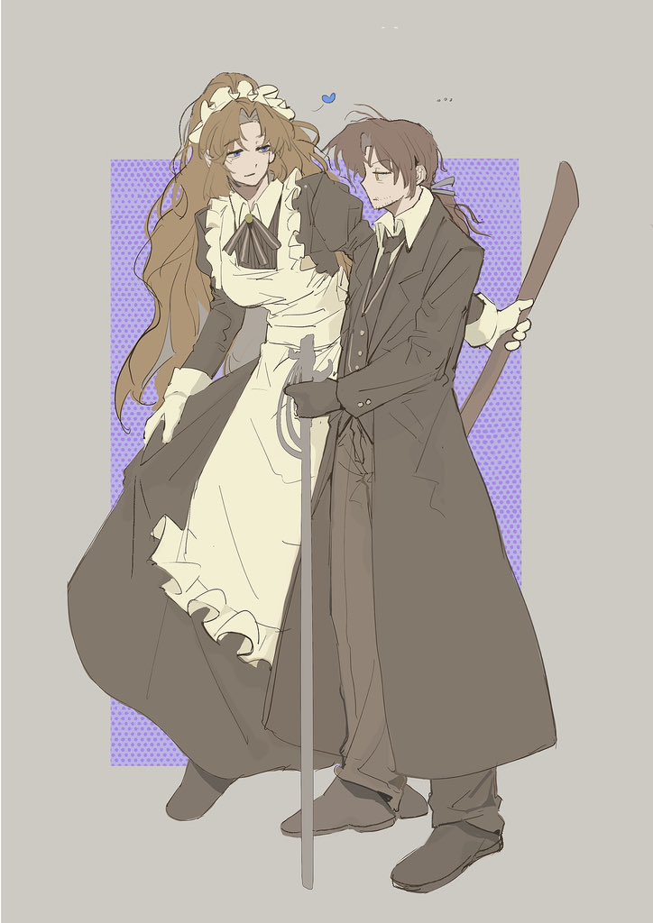 gregor and rodion (project moon and 1 more) drawn by ntcke
