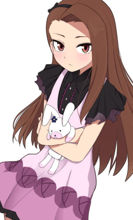 minase iori and usa-chan (idolmaster) drawn by hinomaru_(futagun)