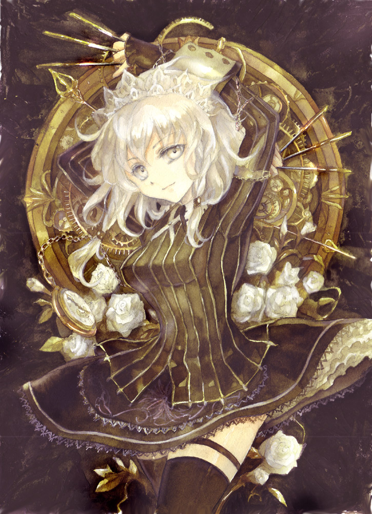 izayoi sakuya (touhou and 1 more) drawn by keiko_(mitakarawa)