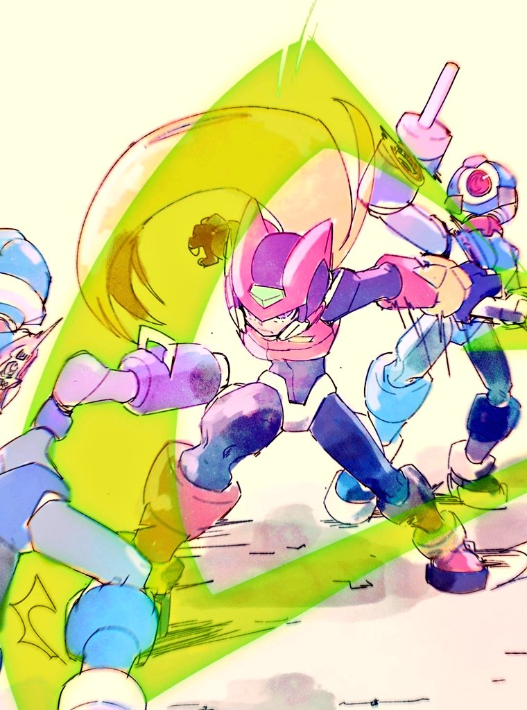 zero, zero(z), and pantheon (mega man and 1 more) drawn by 96uni69