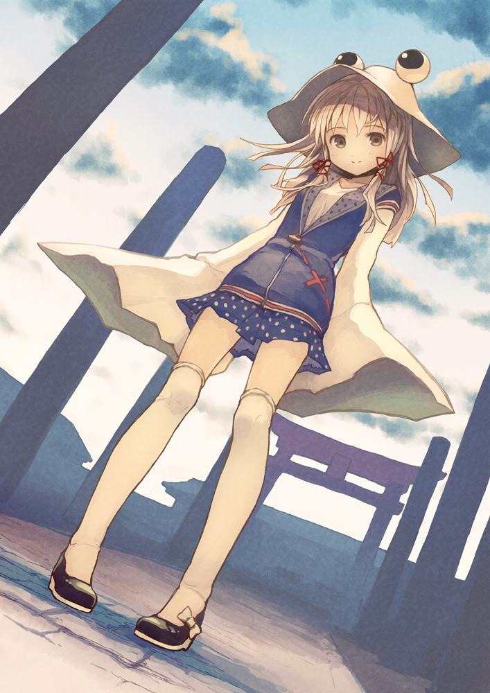 moriya suwako and pyonta (touhou) drawn by kaito_(k4itoh)