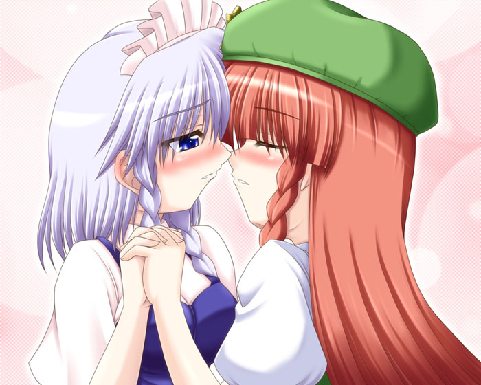 izayoi sakuya and hong meiling (touhou) drawn by bococho