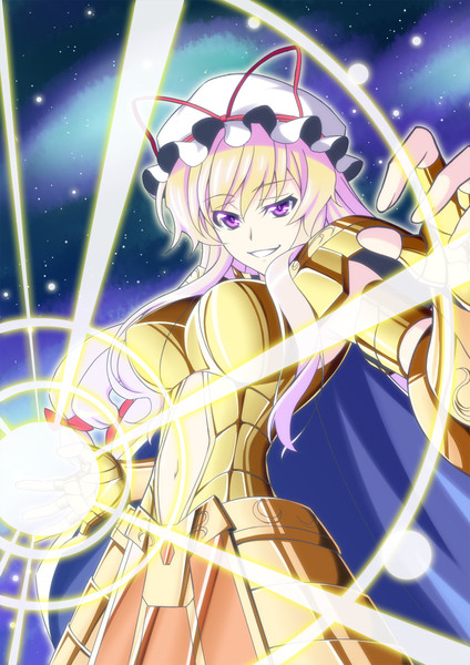 yakumo yukari (touhou and 1 more) drawn by h-new