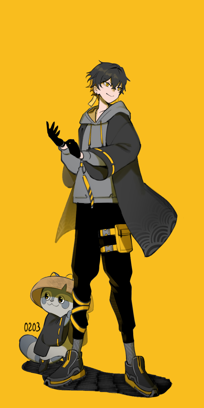 yatogami fuma and kotatsu (holostars) drawn by mono_(bluesky)