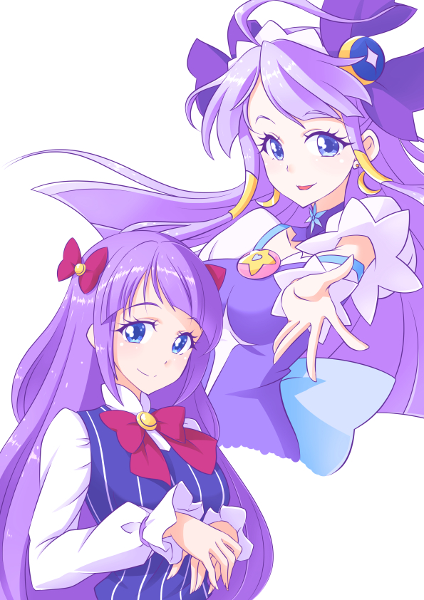 kaguya madoka and cure selene (precure and 1 more) drawn by shiruppo