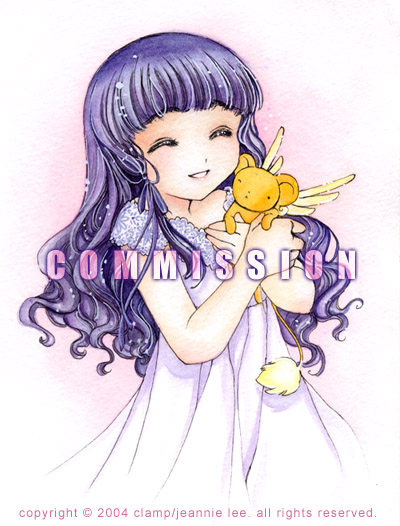 kero and daidouji tomoyo (cardcaptor sakura) drawn by jeannie_lee