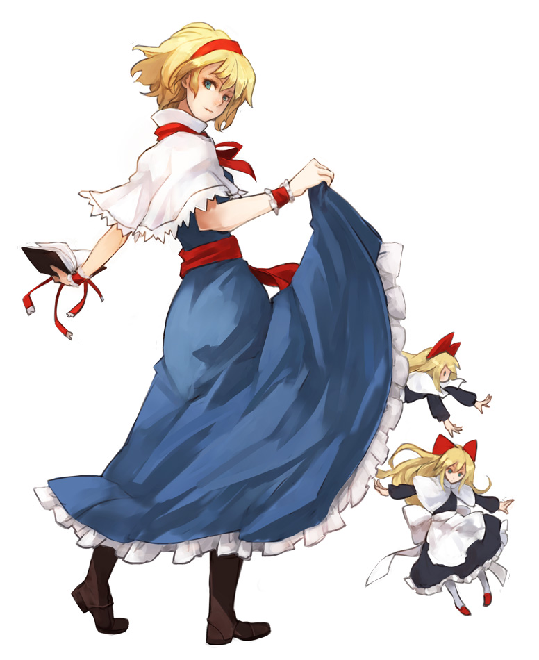 alice margatroid and shanghai doll (touhou) drawn by totteri