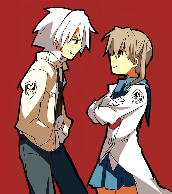 maka albarn and soul evans (soul eater) drawn by u-ka_(pixiv5407)