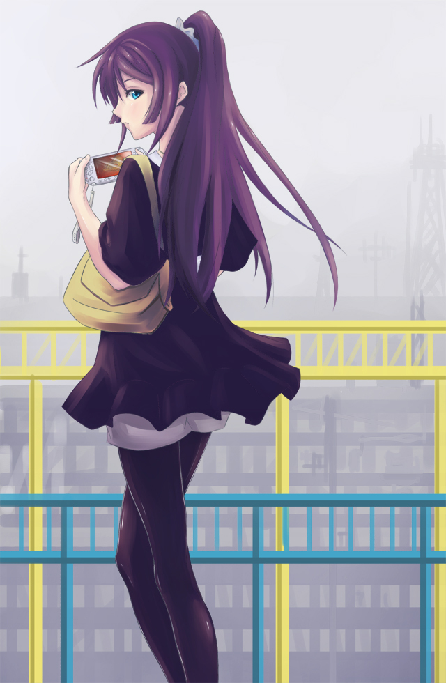 senjougahara hitagi (monogatari and 1 more) drawn by rinbukyoku