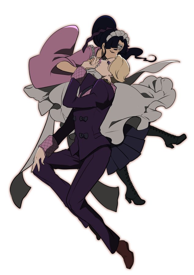 jinxie tenma and florent l'belle (ace attorney and 1 more) drawn by pncnmmm