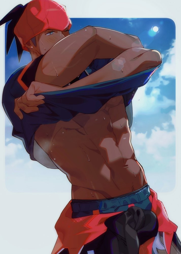 raihan (pokemon and 1 more) drawn by chariko