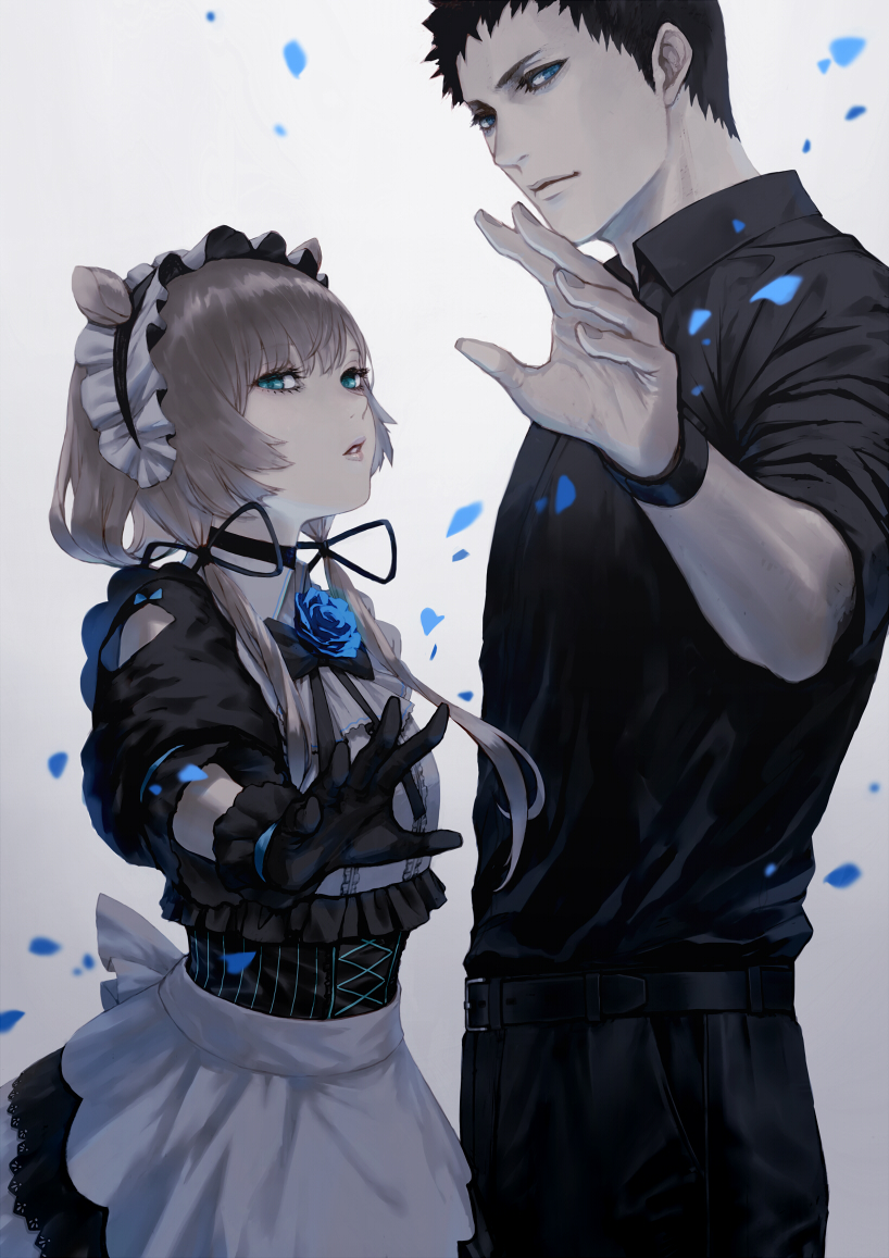 yashiro kizuku and eli conifer (nijisanji) drawn by yoshi_(houndbell)