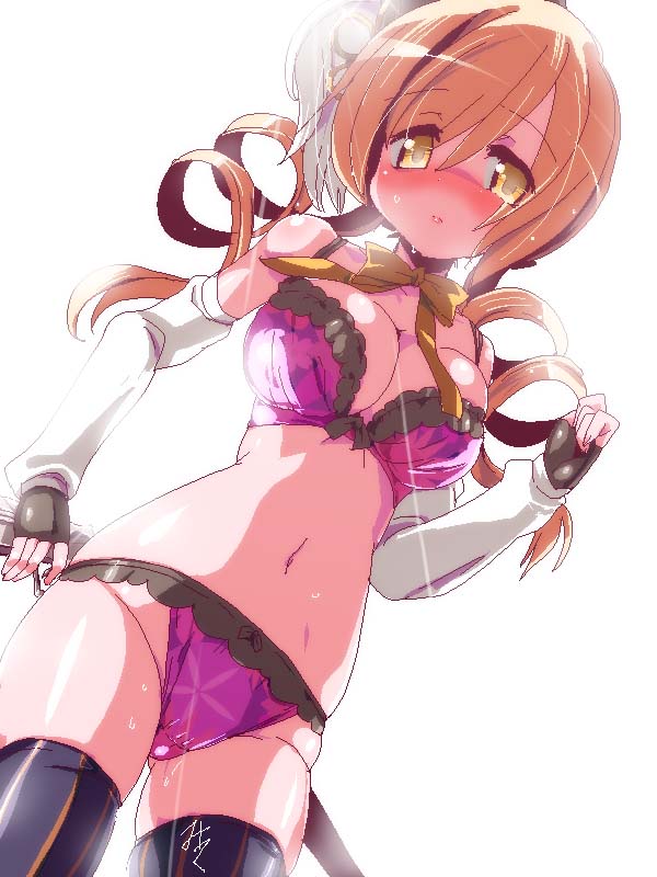 tomoe mami (mahou shoujo madoka magica) drawn by miuku_(marine_sapphire)