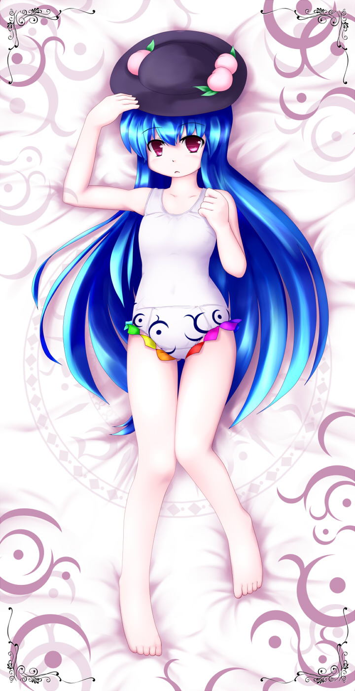 hinanawi tenshi (touhou) drawn by tsubasa_(abchipika)