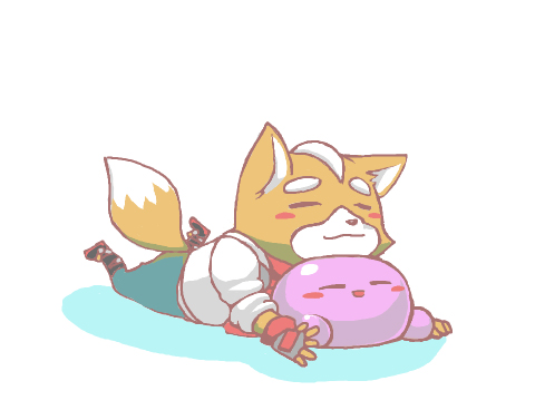 kirby and fox mccloud (kirby and 2 more)