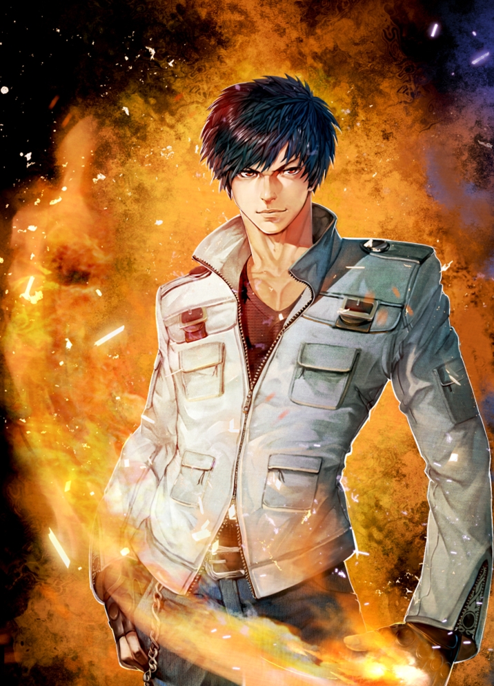 kusanagi kyou (the king of fighters and 1 more) drawn by foolishninjia