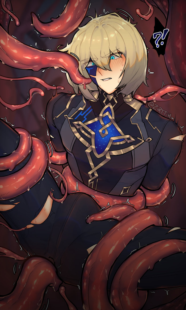 dainsleif (genshin impact) drawn by zirttih