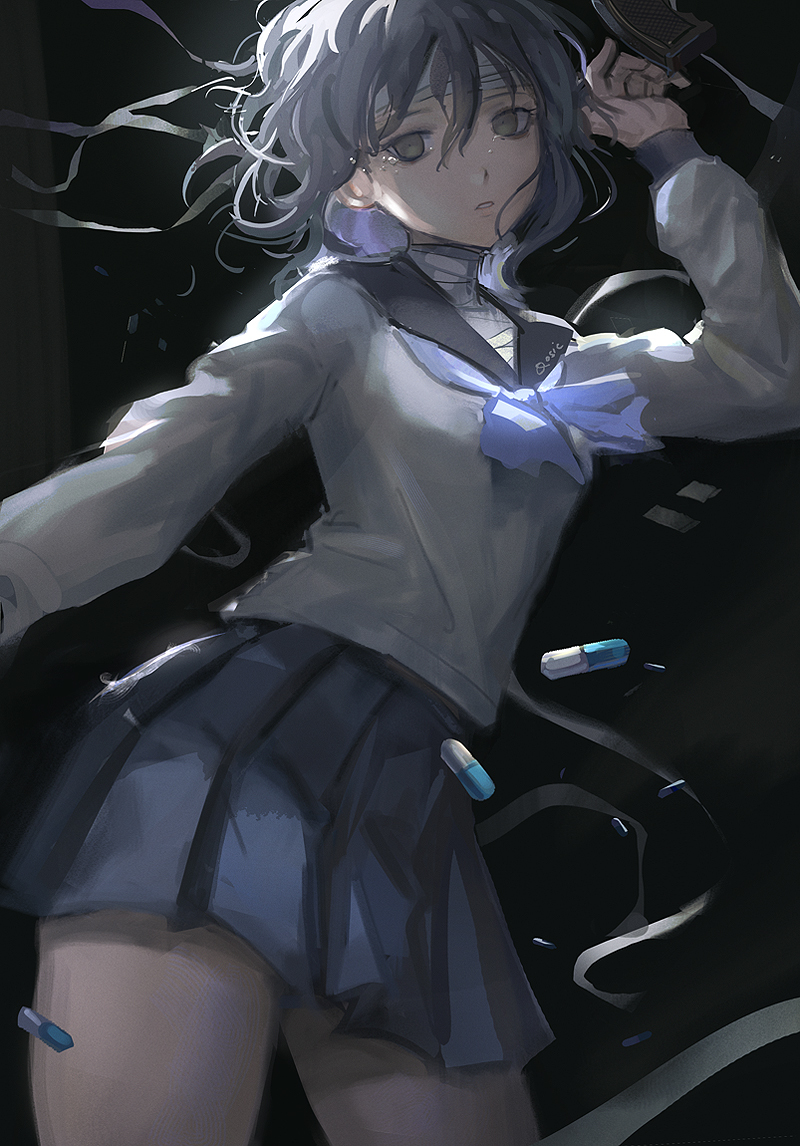 shinonome ryouko (juusan kihei bouei ken) drawn by qosic
