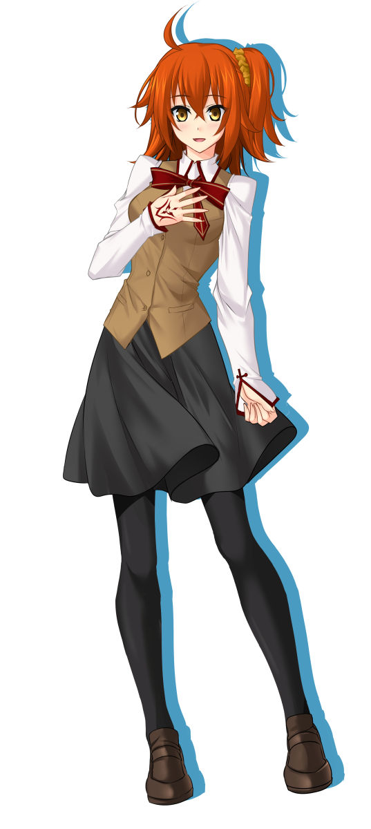 fujimaru ritsuka (fate and 1 more) drawn by yustinos
