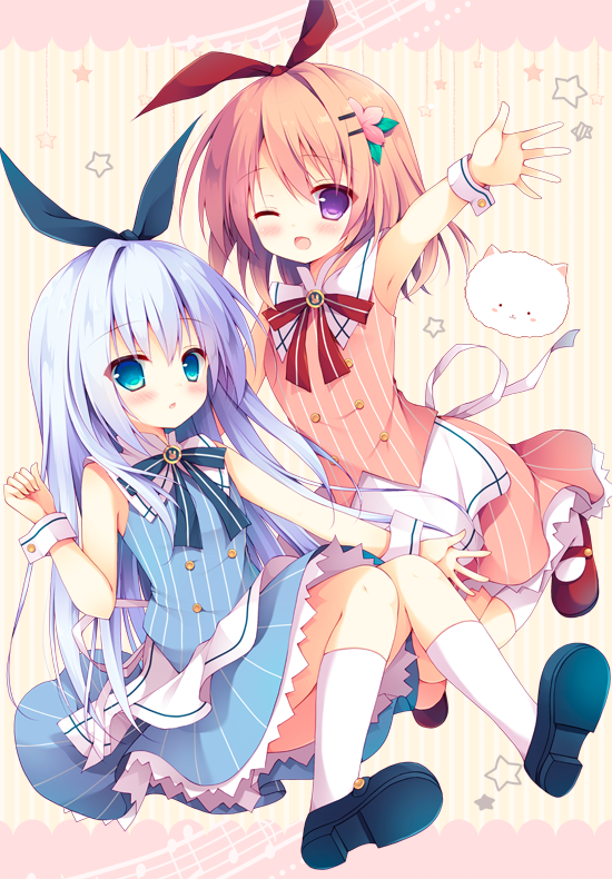 kafuu chino, hoto cocoa, and tippy (gochuumon wa usagi desu ka?) drawn by izumi_yuhina