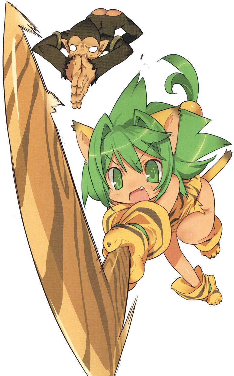 cham cham and paku paku (queen's blade and 2 more) drawn by blade_(galaxist)