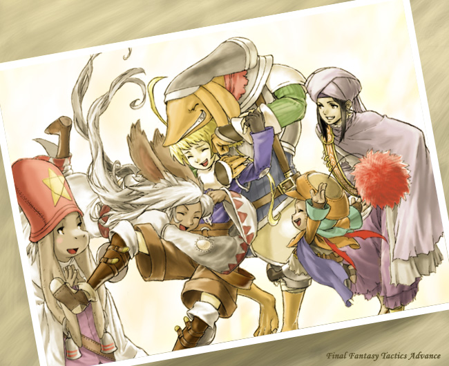 moogle, marche radiuju, quin, and pallanza (final fantasy and 1 more) drawn by agakunoda
