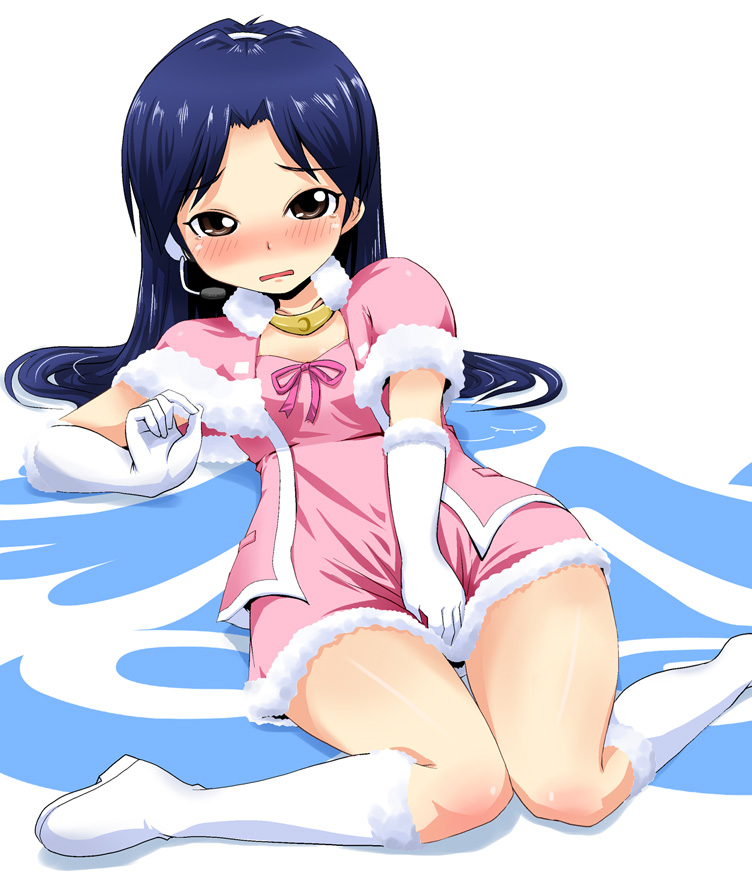 kisaragi chihaya (idolmaster and 1 more) drawn by mamezou