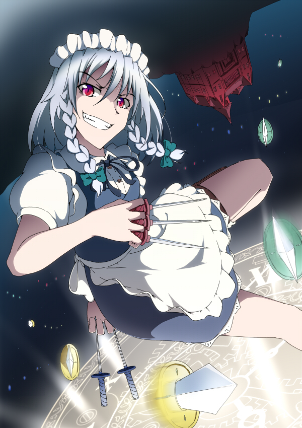 izayoi sakuya (touhou) drawn by clearfile and necono_(nekonosora1207)