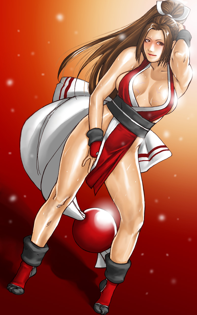 shiranui mai (the king of fighters and 1 more) drawn by take_(draghignazzo)