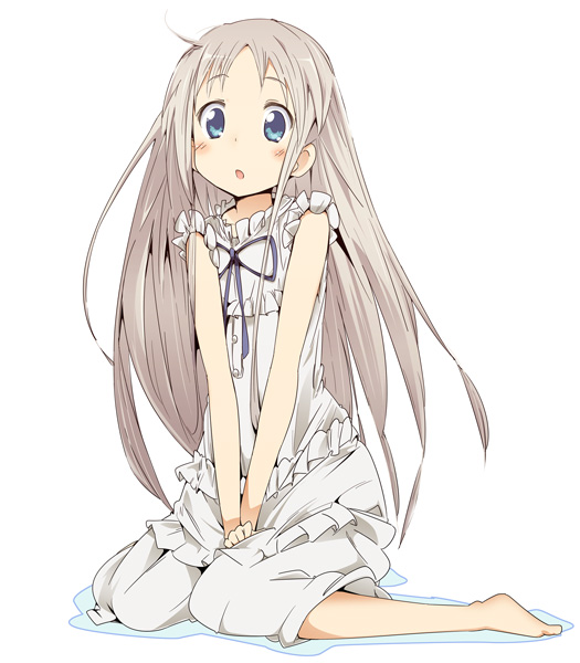 honma meiko (ano hi mita hana no namae wo bokutachi wa mada shiranai.) drawn by ixy