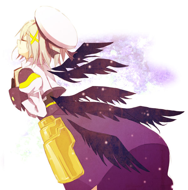 yagami hayate and tome of the night sky (lyrical nanoha and 3 more) drawn by masui