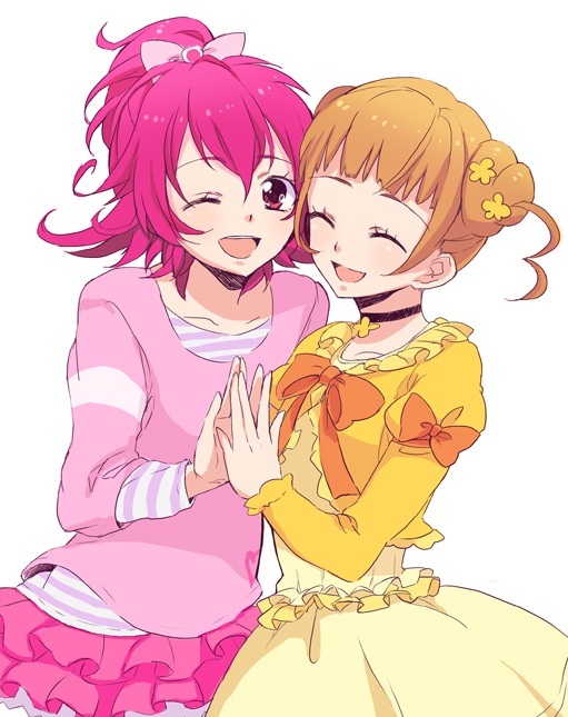 aida mana and yotsuba alice (precure and 1 more) drawn by mofuko