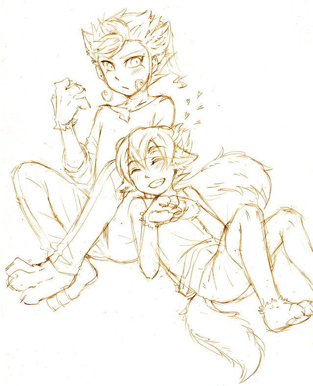 matsukaze tenma and tsurugi kyousuke (inazuma eleven and 1 more) drawn by cr72