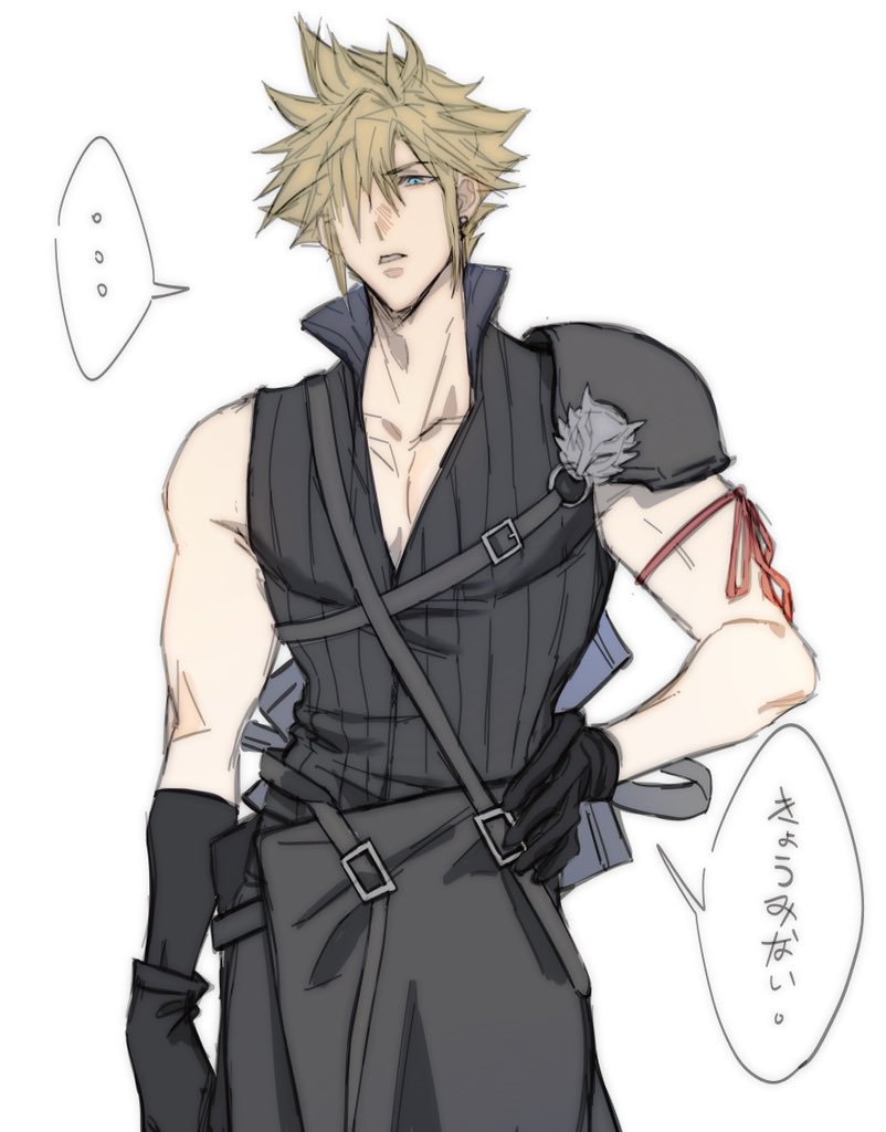 cloud strife (final fantasy and 2 more) drawn by moyanwxy