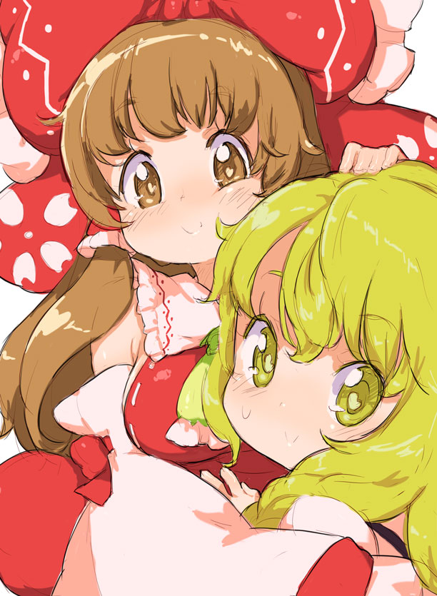 hakurei reimu and kirisame marisa (touhou) drawn by randou
