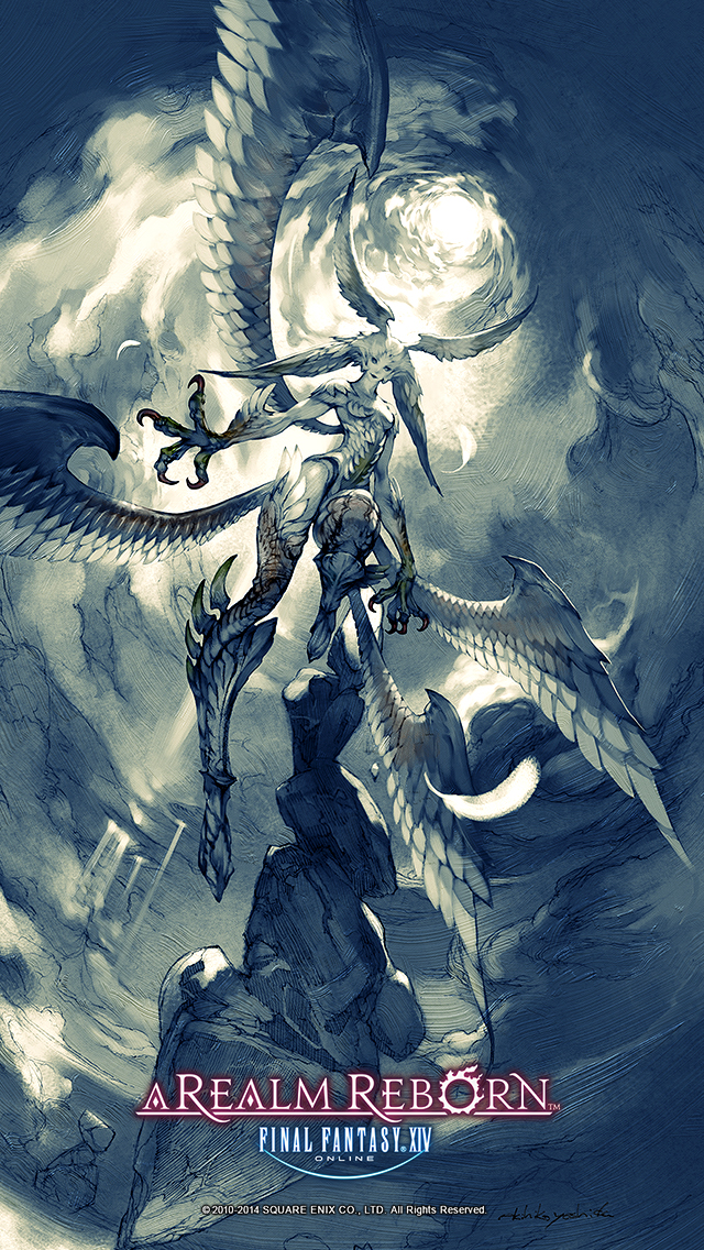 garuda (final fantasy and 2 more) drawn by yoshida_akihiko