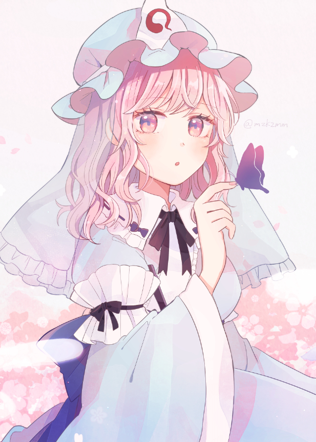 saigyouji yuyuko (touhou) drawn by mozukuzu_(manukedori)