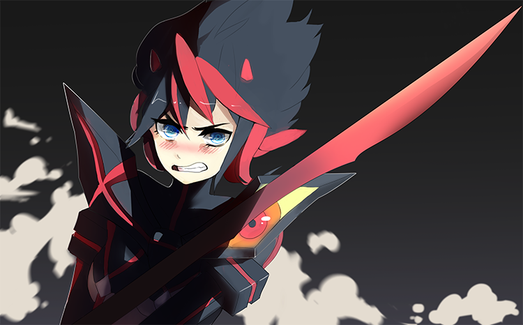 matoi ryuuko and senketsu (kill la kill) drawn by yueko_(jiayue_wu)