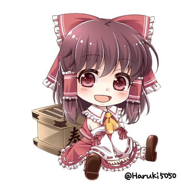 hakurei reimu (touhou) drawn by haruki_(colorful_macaron)