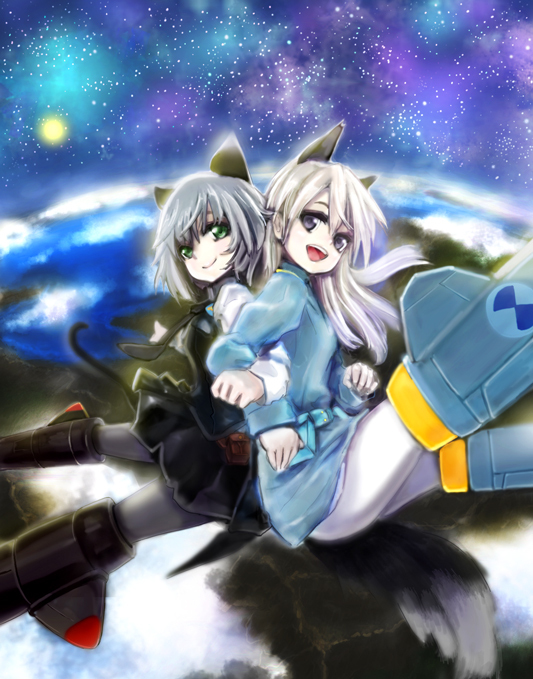 sanya v. litvyak and eila ilmatar juutilainen (world witches series and 1 more) drawn by daishou