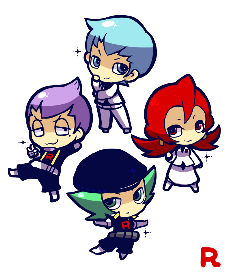 archer, proton, ariana, and petrel (pokemon and 1 more) drawn by kotorai