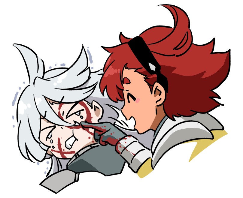 suletta mercury and miorine rembran (gundam and 1 more) drawn by tsunashima_shirou