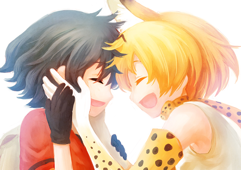 serval and kaban (kemono friends) drawn by inukoro_(spa)