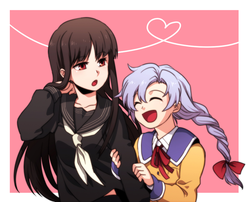 hirasaka hatsune and miyama kanako (atlach-nacha) drawn by re_ghotion