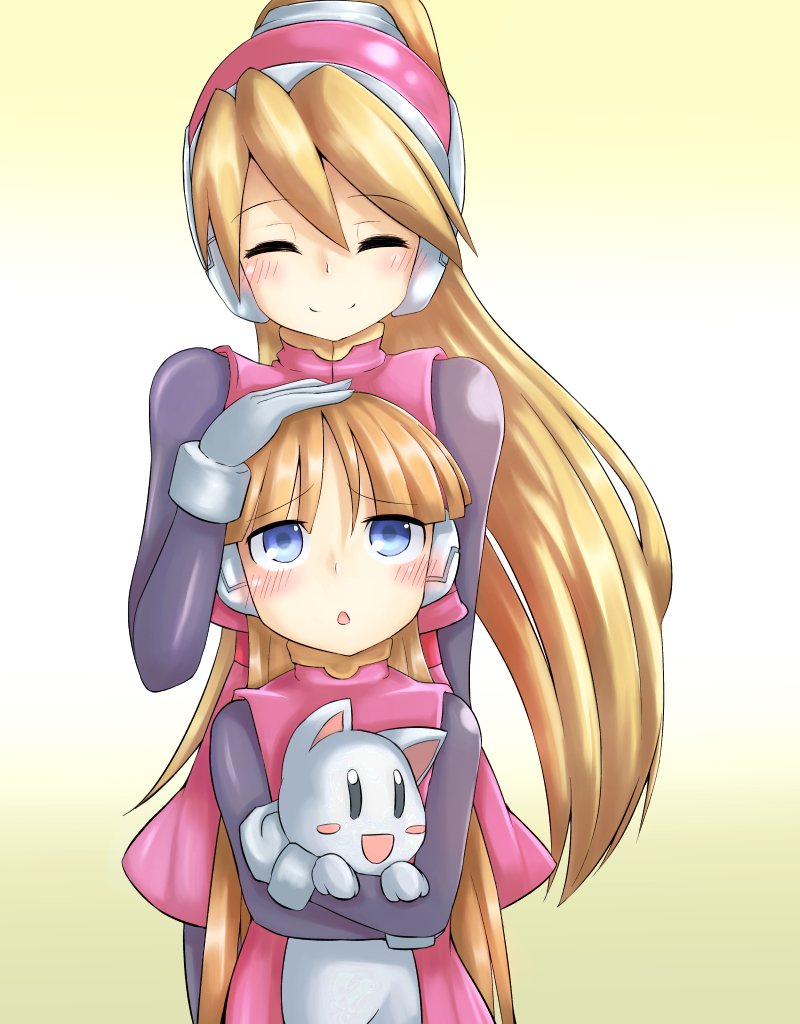 ciel and alouette (mega man and 1 more) drawn by misaki_yuuma