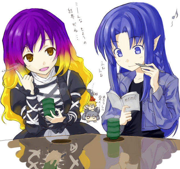 nazrin, hijiri byakuren, toramaru shou, and medea (touhou and 2 more) drawn by kona_banana_wani-en